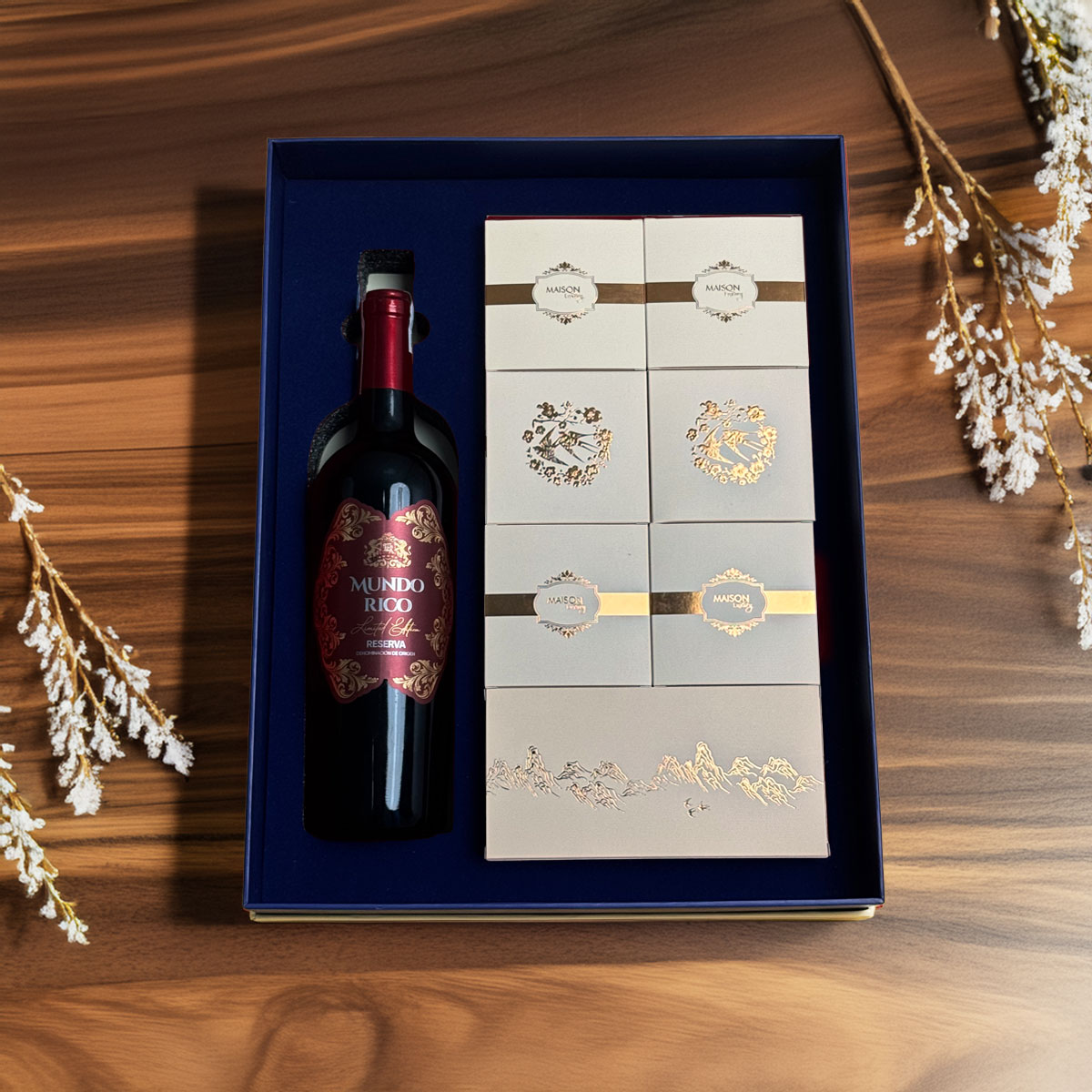 Hộp Quà Tết Maison Hạnh Phúc 2026 - 5 - Quà Tết Rượu Vang