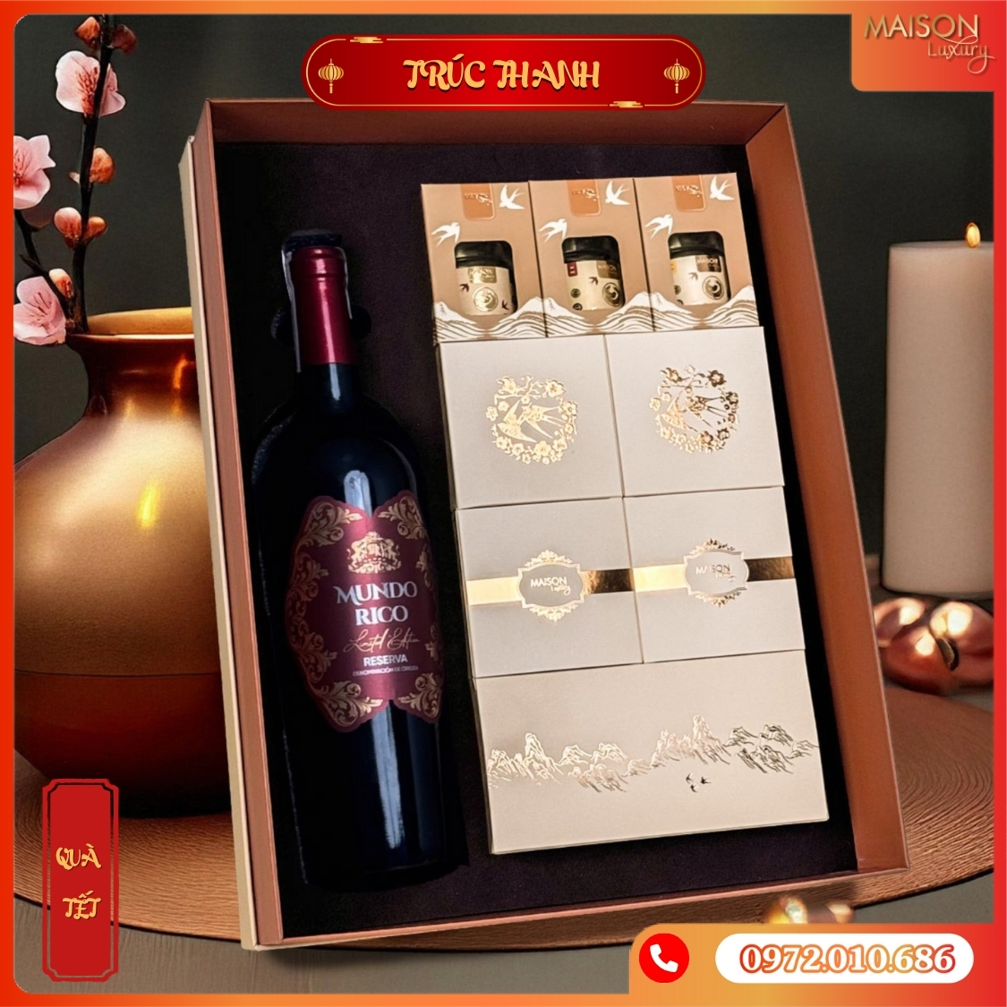 Hộp Quà Tết Maison Trúc Thanh 4 - Quà Tết Truyền Thống