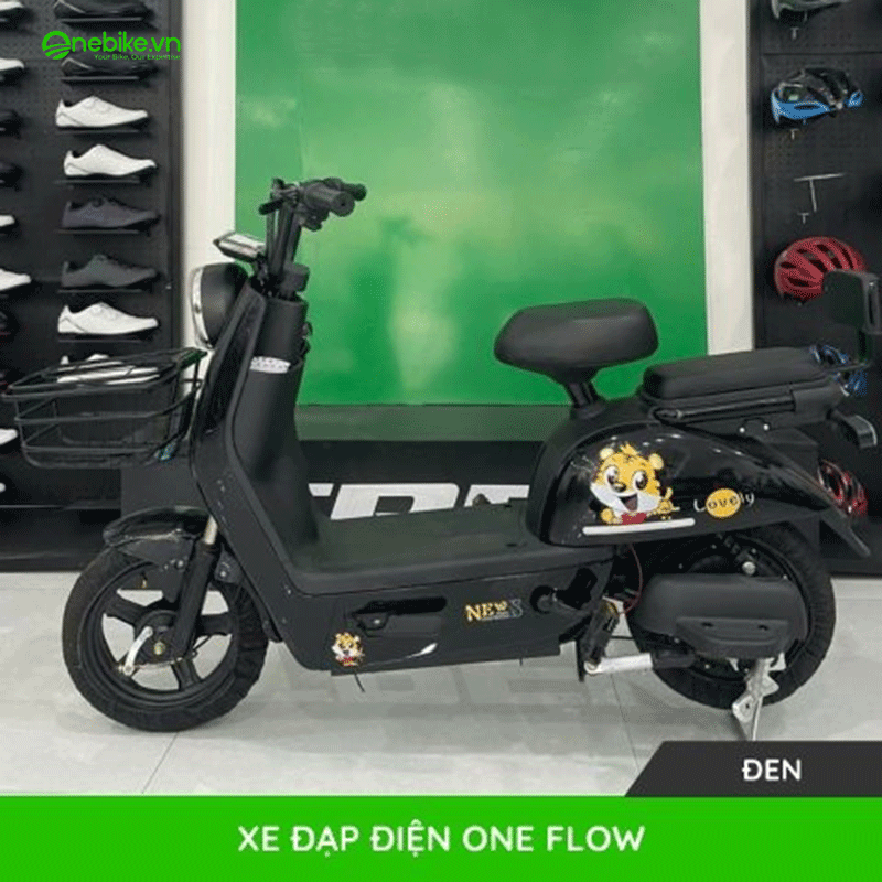 Mẫu xe đạp điện One Flow màu đen
