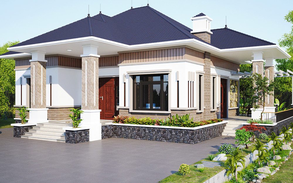 Nhà đẹp cấp 4 mái Nhật đang là mẫu nhà được ưa chuộng nhất 2024