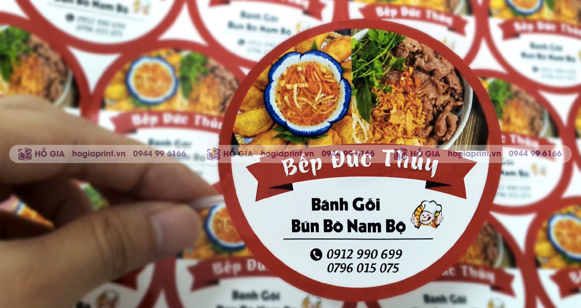 In tem nhãn bao bì quán ăn vặt