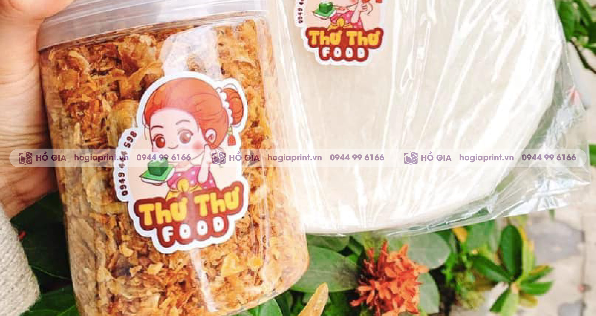 In tem nhãn quán ăn vặt đẹp