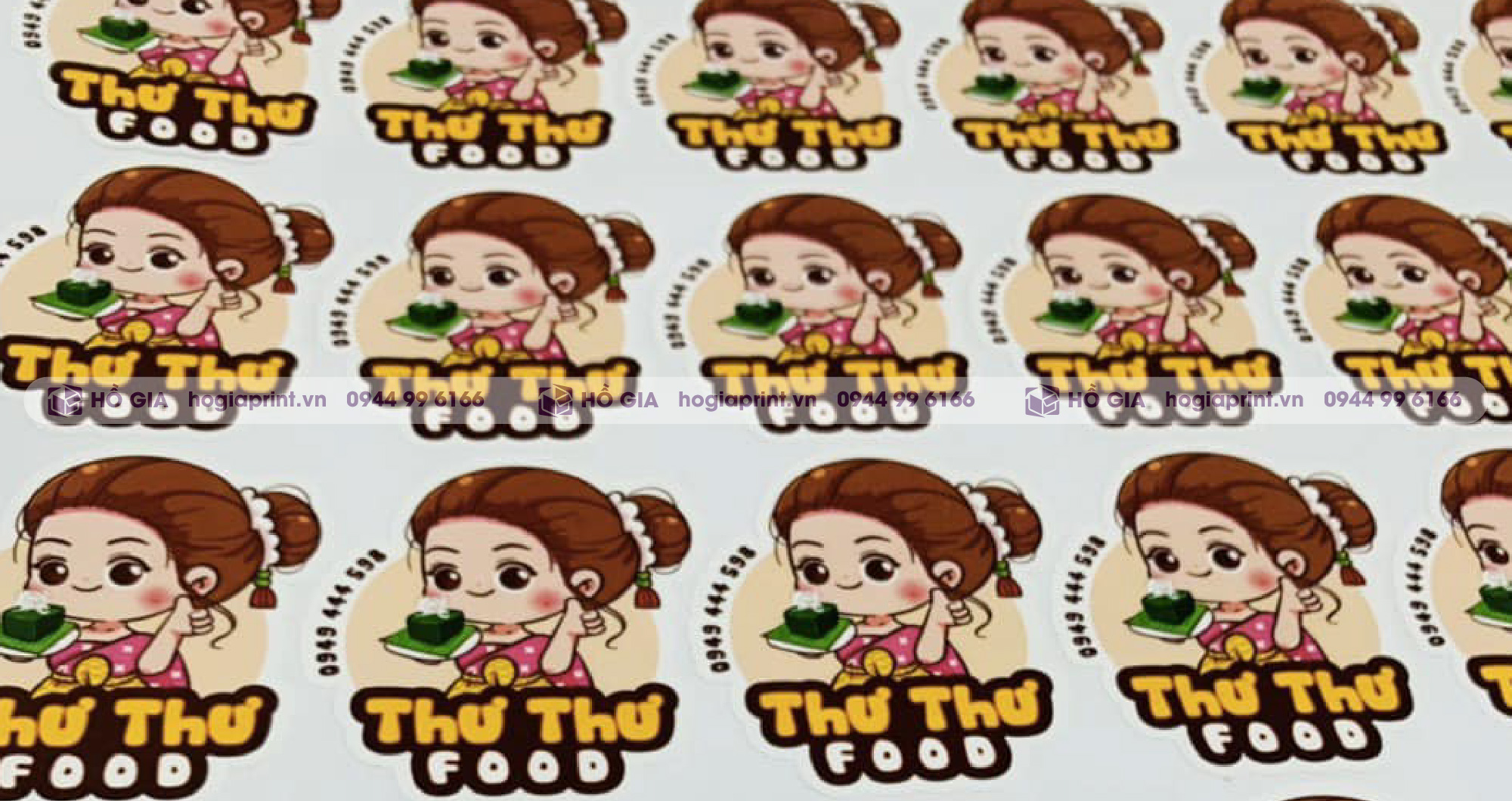 In tem nhãn sticker quán ăn vặt