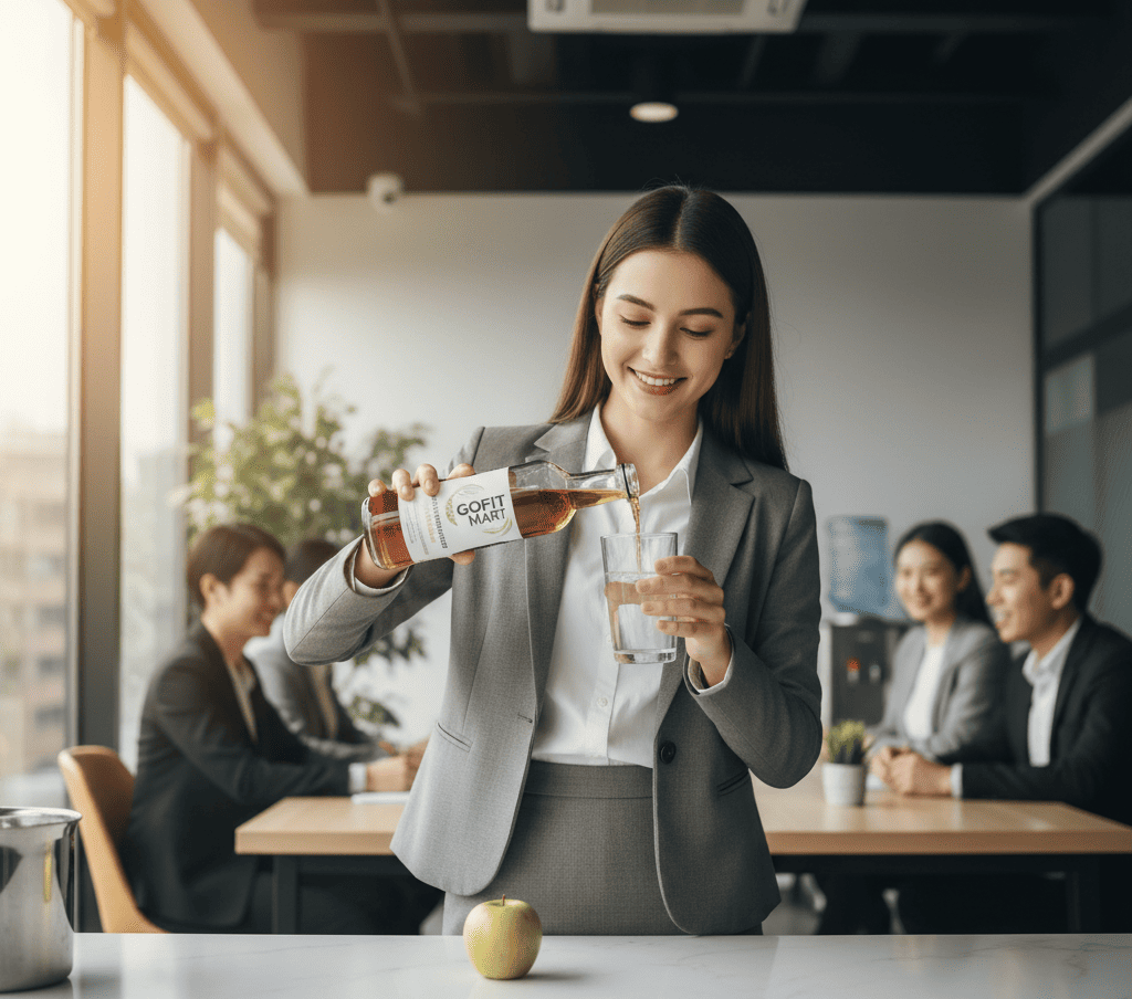 7 ngày dùng giấm táo cho người làm văn phòng – có gì khác