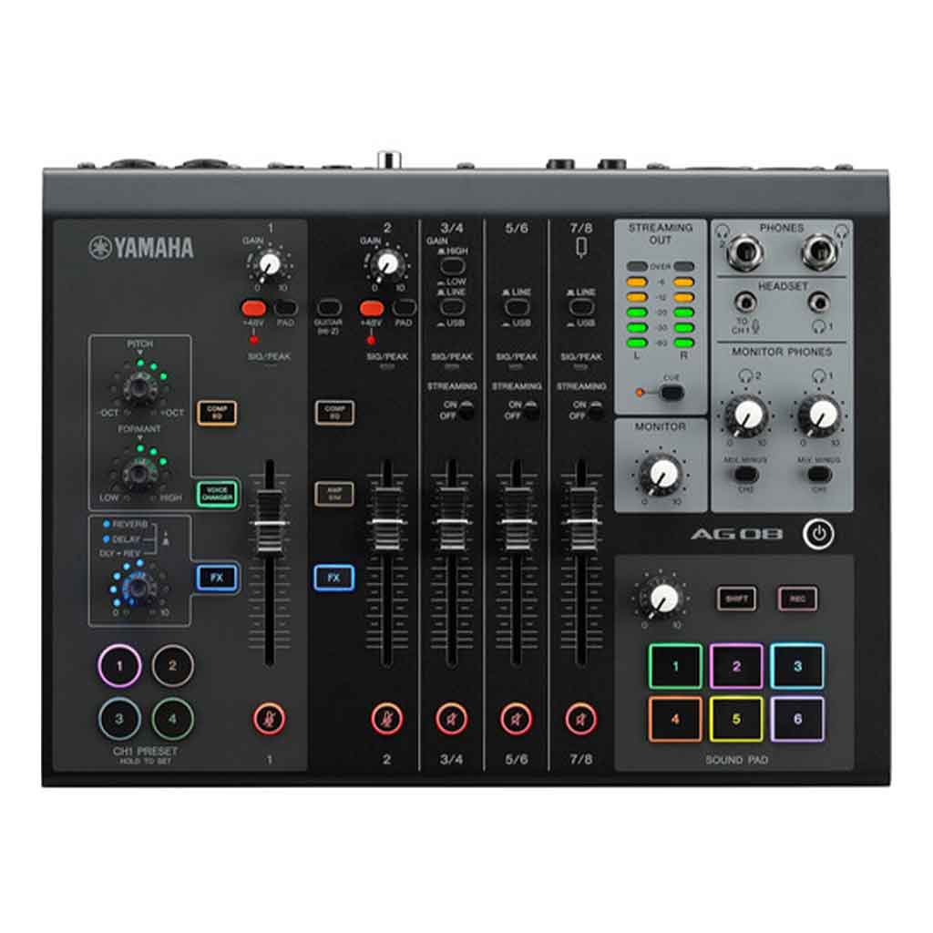 Bàn trộn USB với 8 kênh Yamaha AG08 | Chính hãng - Trả góp 0%