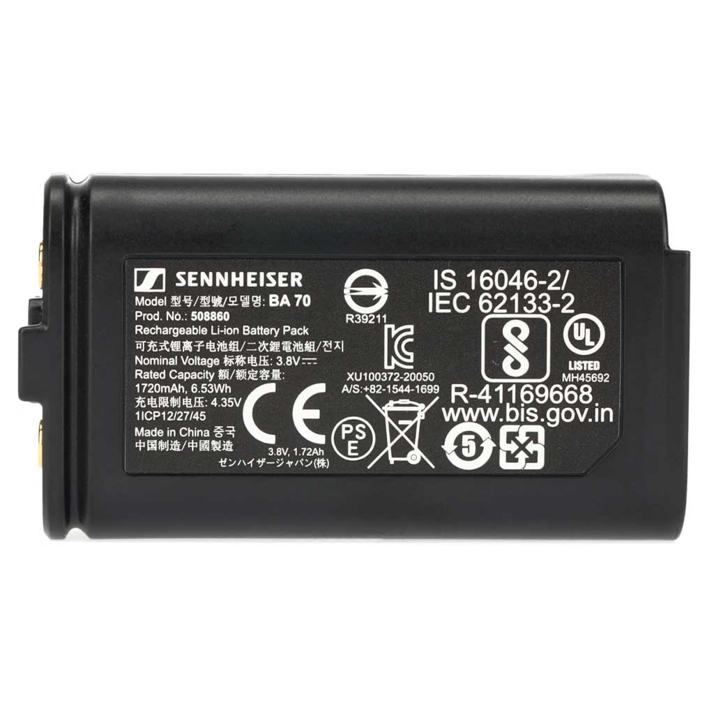 Bộ pin sạc Sennheiser BA 70 | Chính hãng - Trả góp 0%