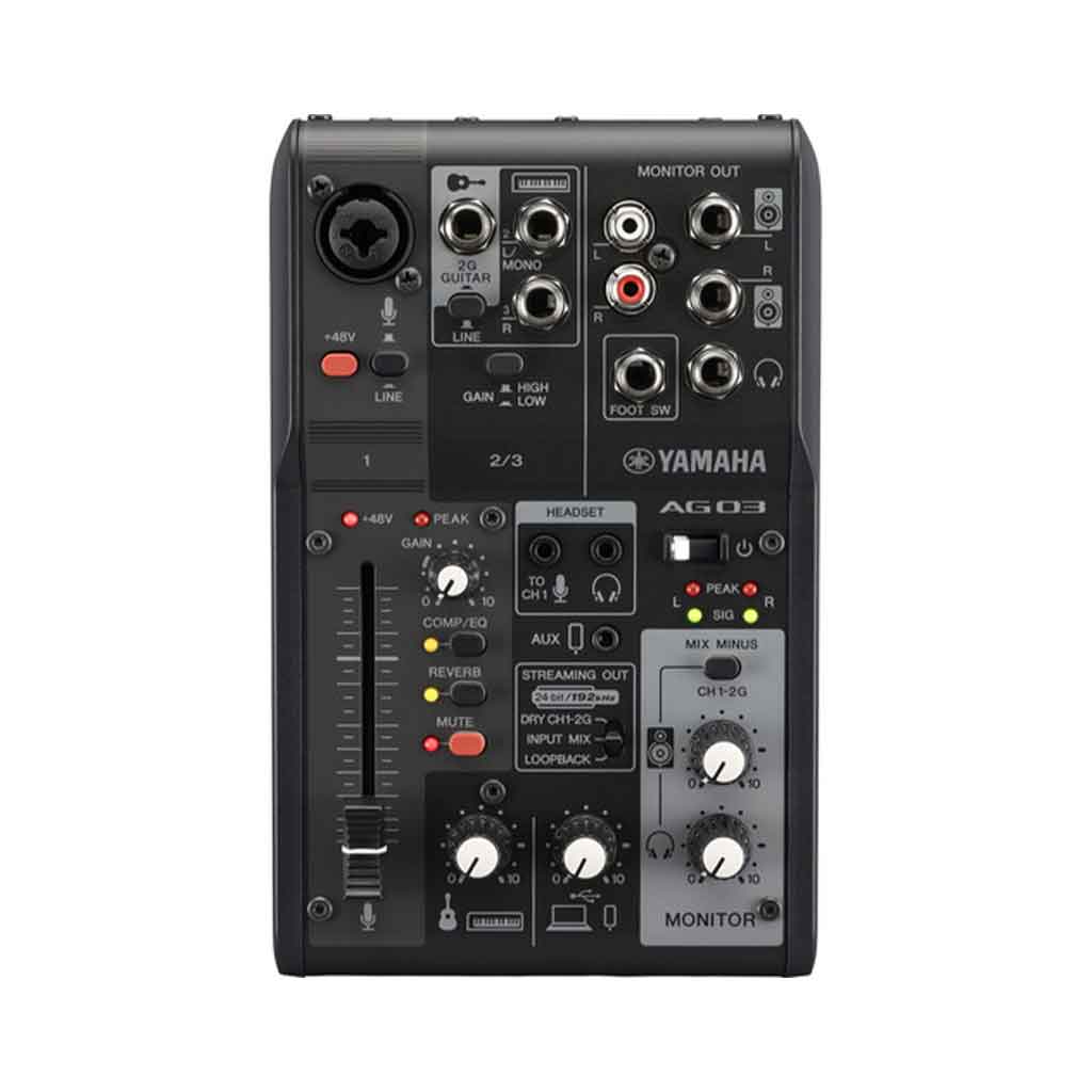 Bộ trộn âm thanh 3 kênh Yamaha AG03 Mk2 | Chính hãng - Trả góp 0%