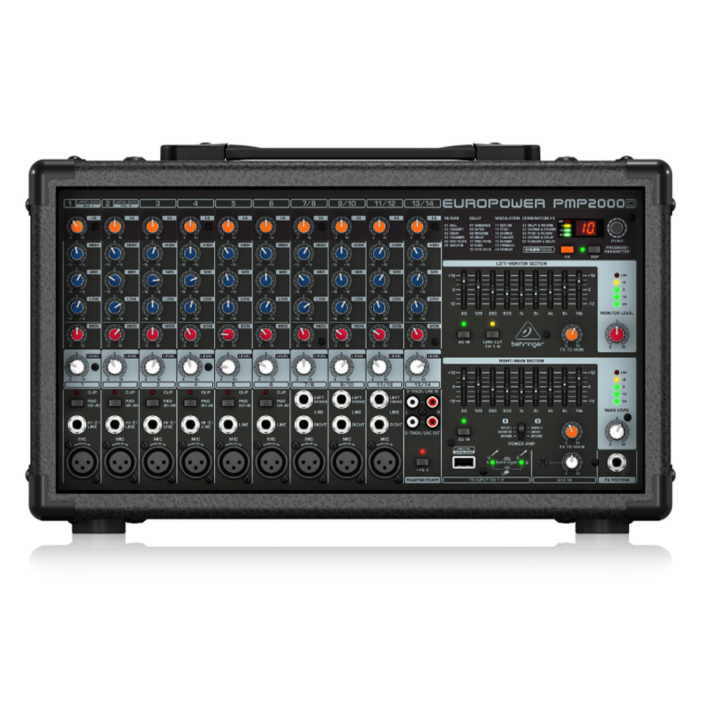 Bộ trộn nguồn 14 kênh Behringer PMP2000D | Chính hãng - Trả góp 0%