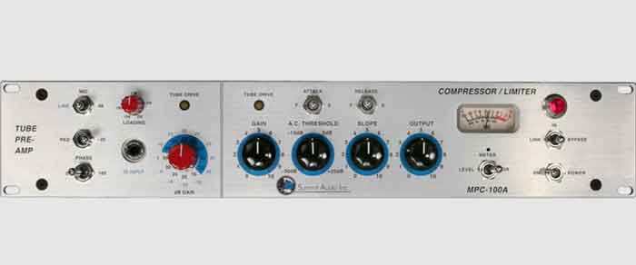 Preamp compressor Summit Audio MPC-100A với thiết kế gọn nhẹ và đẹp mắt