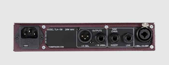 preamp có đầy đủ đầu cắm vào Summit Audio TLA-50