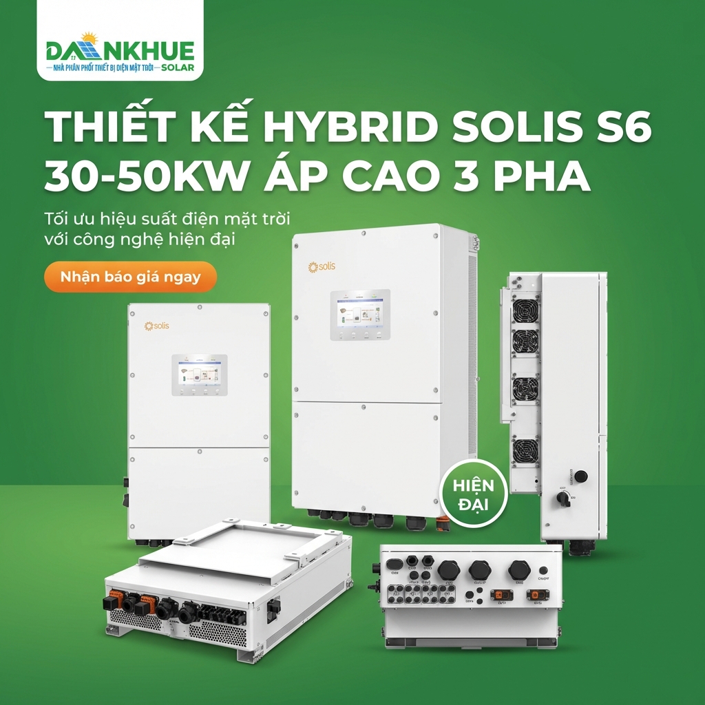 Thiết kế và kiểu dáng của Biến tần Solis Hybrid Solis S6 30-50kw 3 pha áp cao