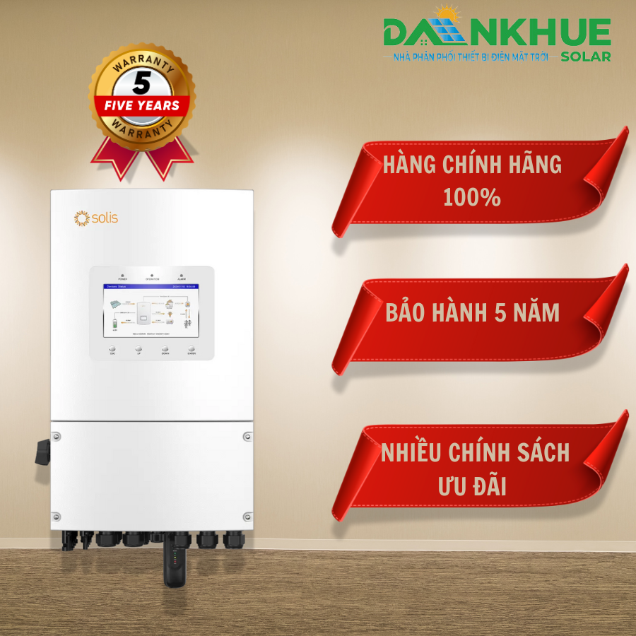 thời gian bảo hành 5 năm của inverter S6-EH1P6K-L-PLUS