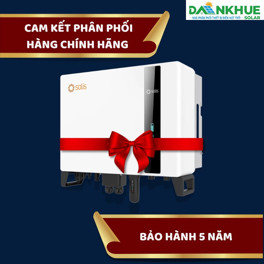 5 năm bảo hành chính hãng cho Inverter Hybrid Solis S6-EH3P10K2-H