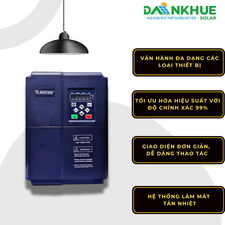 Biến tần bơm năng lượng mặt trời của Bedford có công nghệ làm mát tản nhiệt