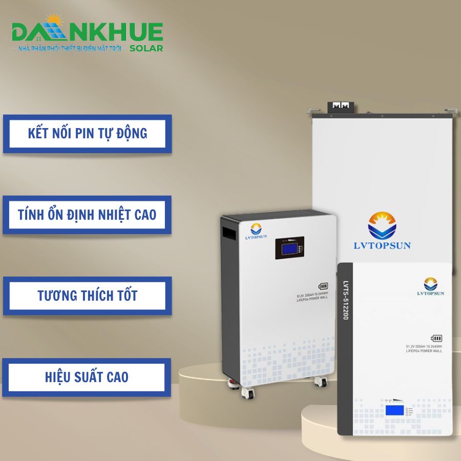 Pin lưu trữ LVTOPSUN có tính ổn định nhiệt và hiệu suất cao