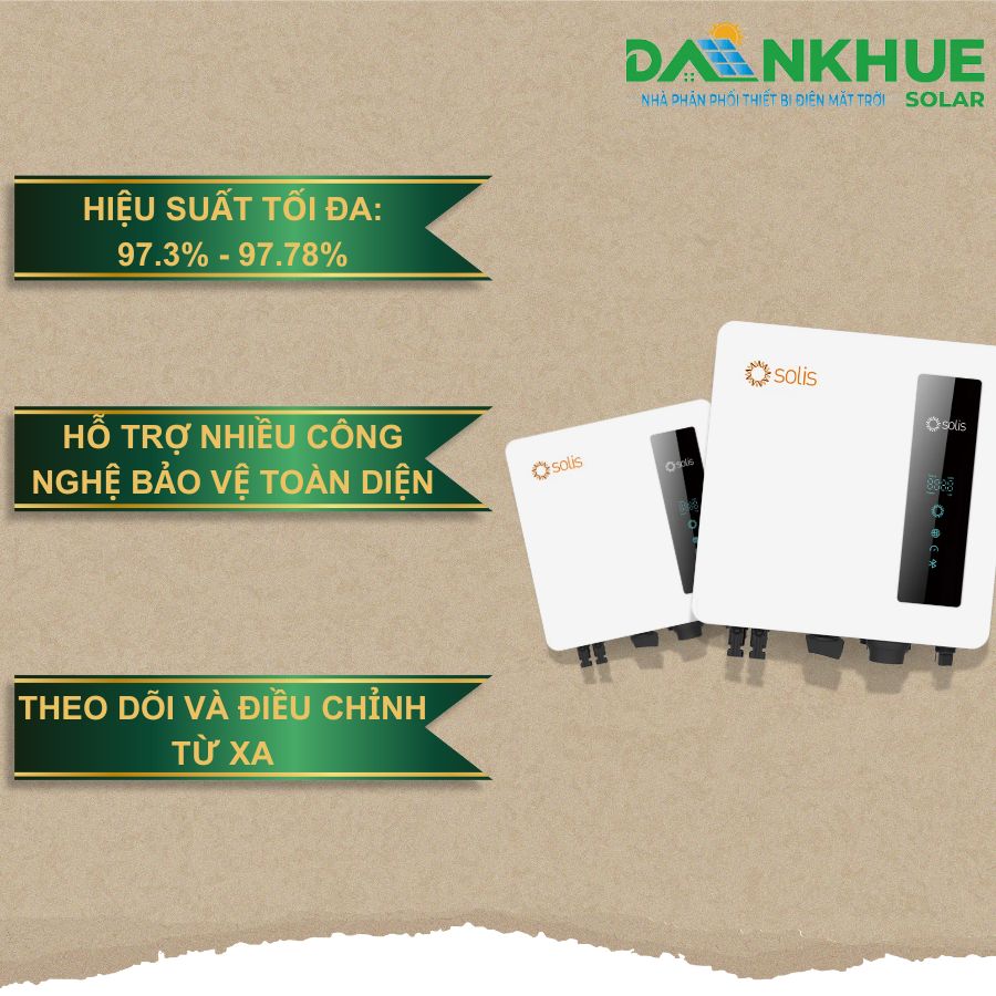 Công nghệ bảo vệ và điều khiển từ xa của máy biến tần hòa lưới Solis 1 pha