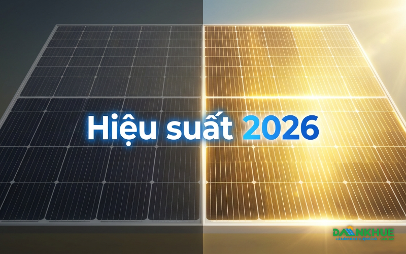 So sánh hiệu suất pin mặt trời P-type và N-type thế hệ mới 2026