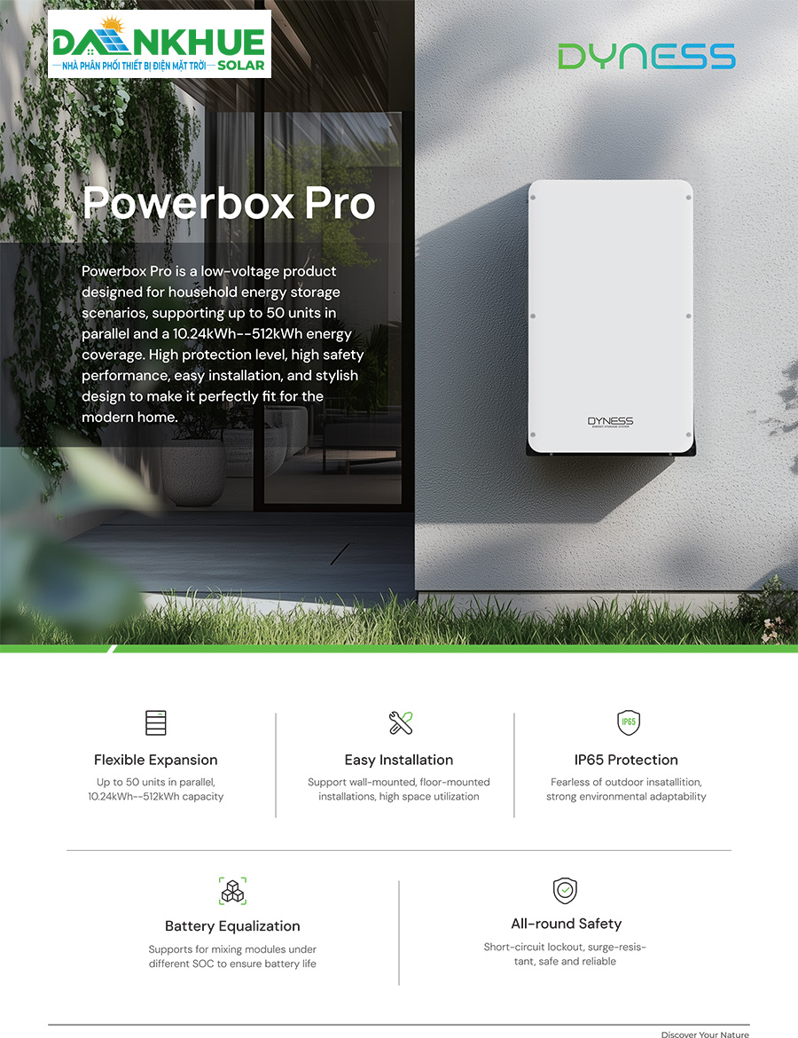 Giới thiệu pin lưu trữ dyness powerbox pro