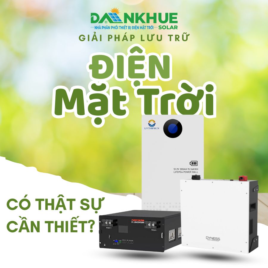 Giải pháp lưu trữ điện mặt trời cho hộ gia đình