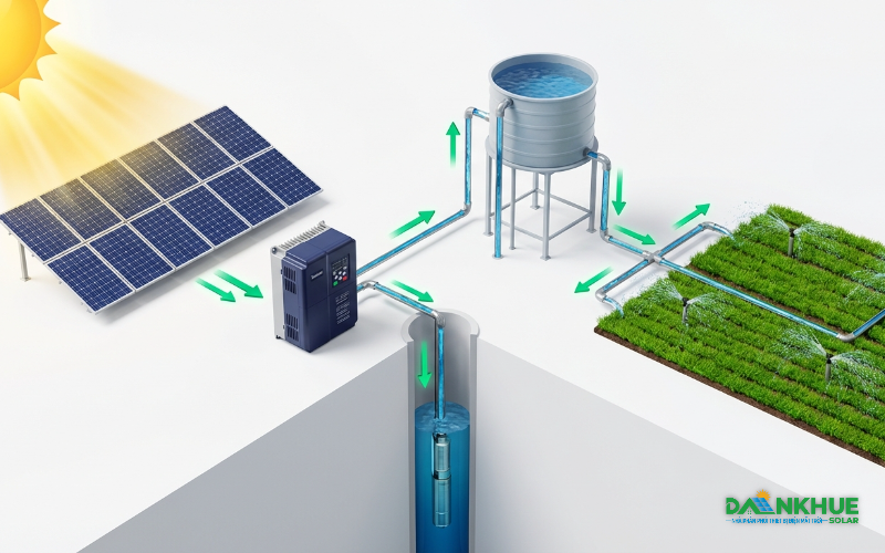 Hệ thống bơm năng lượng mặt trời phục vụ cho nông nghiệp và sinh hoạt