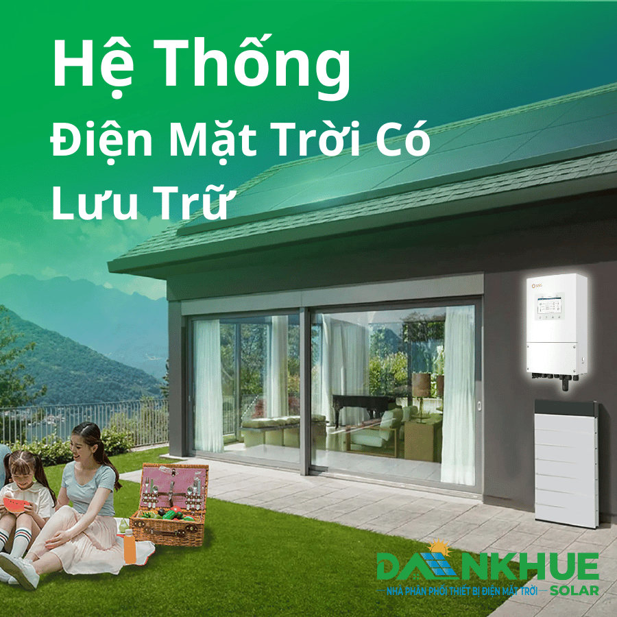 Hệ thống điện mặt trời có lưu trữ luôn sẵn sàng khi mất điện
