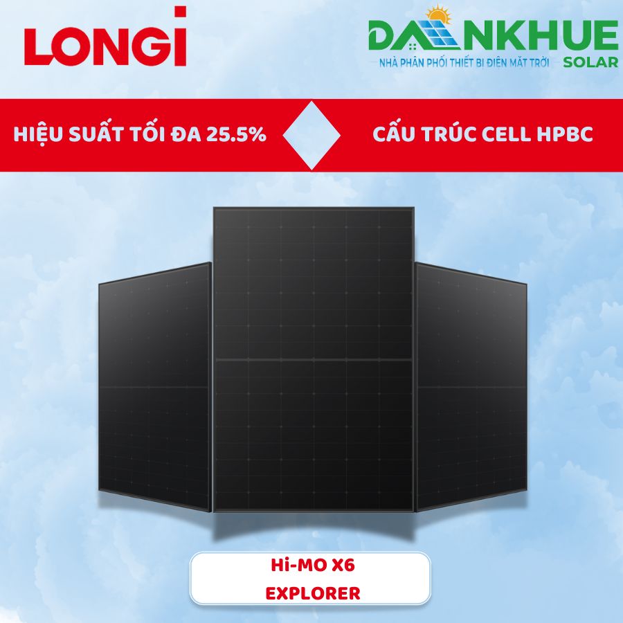 Tấm pin LONGi có hiệu suất tối đa 25.5%