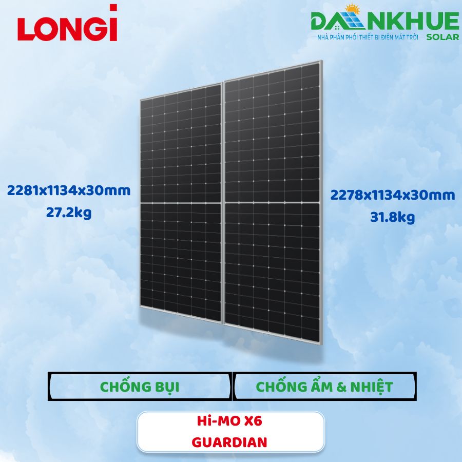 Thiết kế tràn viền của tấm pin LONGi