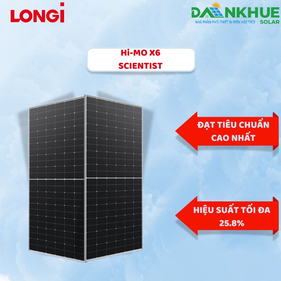 Tấm pin đạt tiêu chuẩn cao nhất Hi-MO X6