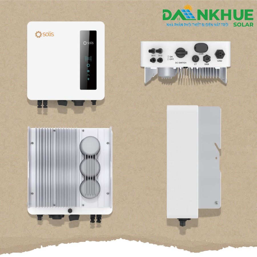Hình ảnh thiết kế và kiểu dáng của inverter hòa lưới Solis 2.5-6kW