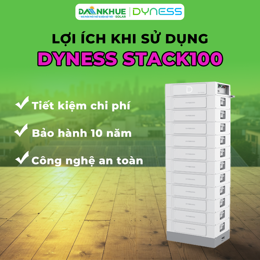 Lợi ích của pin lưu trữ điện mặt trời dyness stack100