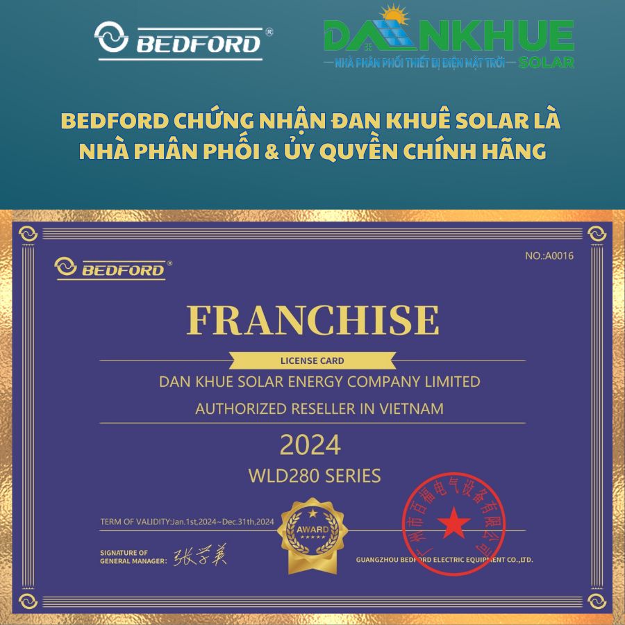 Đại lý ủy quyền biến tần bơm Bedford chính hãng ở Việt Nam