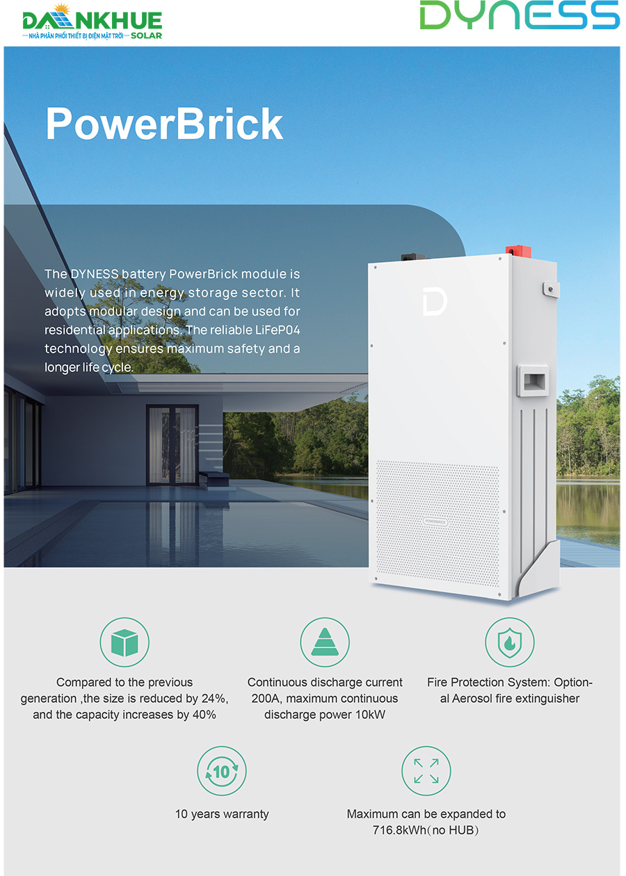 Pin lưu trữ dyness PowerBrick datasheet
