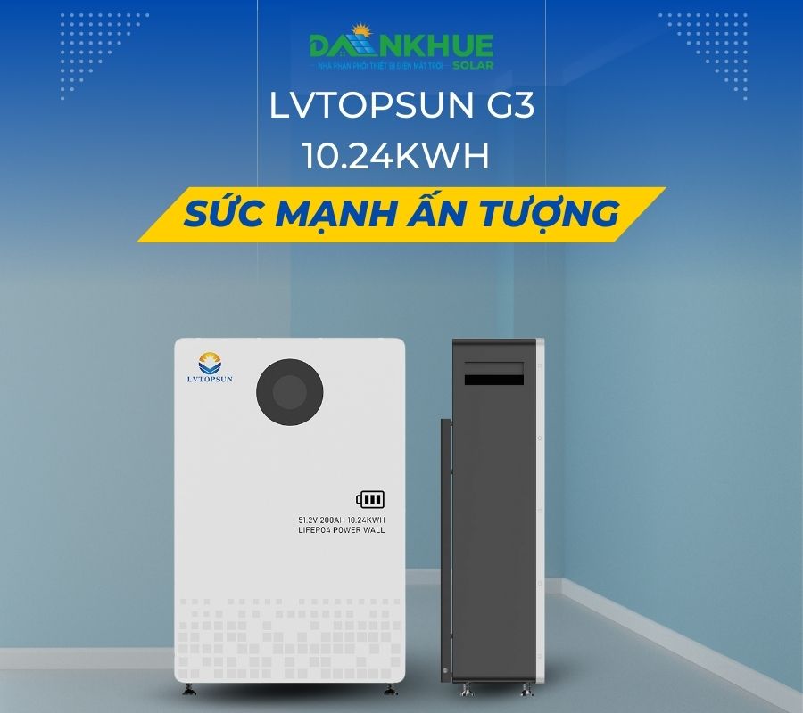 Pin lưu trữ lvtopsun g3 200ah công suất 10.24kwh