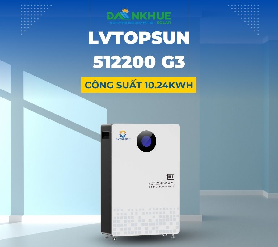 Pin lưu trữ lvtopsun g3 512200 200Ah chính hãng