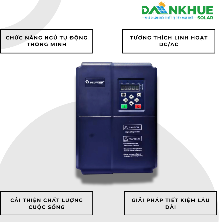 Tính năng tự ngủ thông minh của biến tần bơm Bedford 2.2kW 1 pha