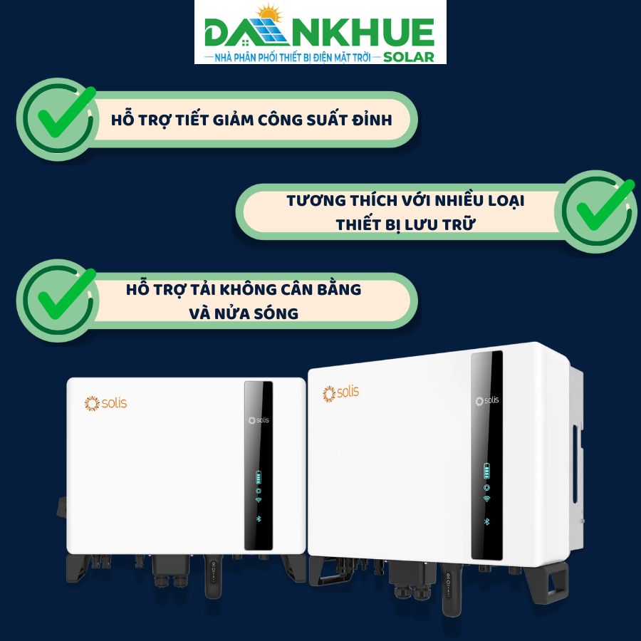 Tính năng hỗ trợ tiết giảm công suất đỉnh của Solis S6-EH3P10K2-H