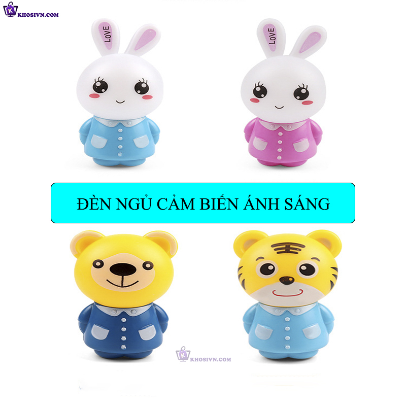 Địa Chỉ Mua Sỉ Đèn Ngủ Cảm Biến Ánh Sáng Hình Thú Cute Tại TPHCM