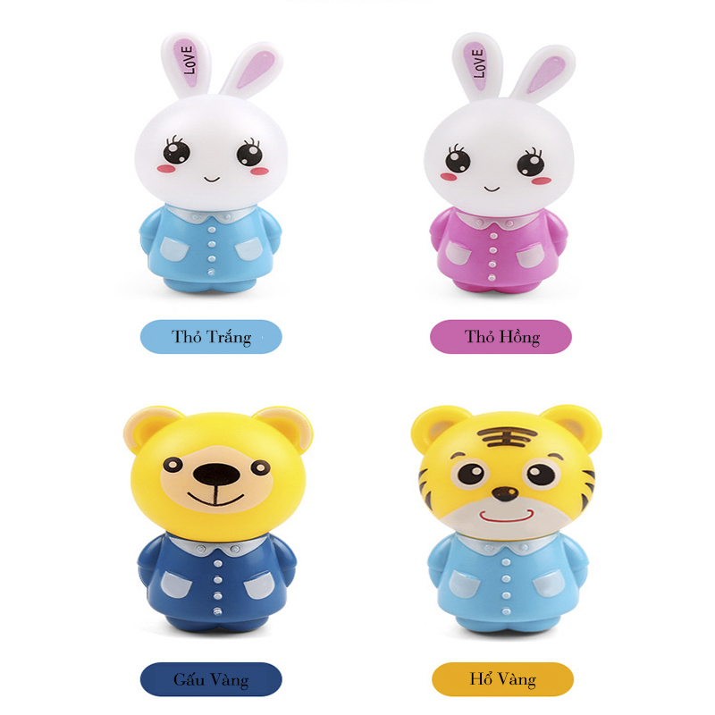 Đèn Ngủ Hình Thú Cute Gắn Tường Đèn Cảm Biến Ánh Sáng Phòng Ngủ