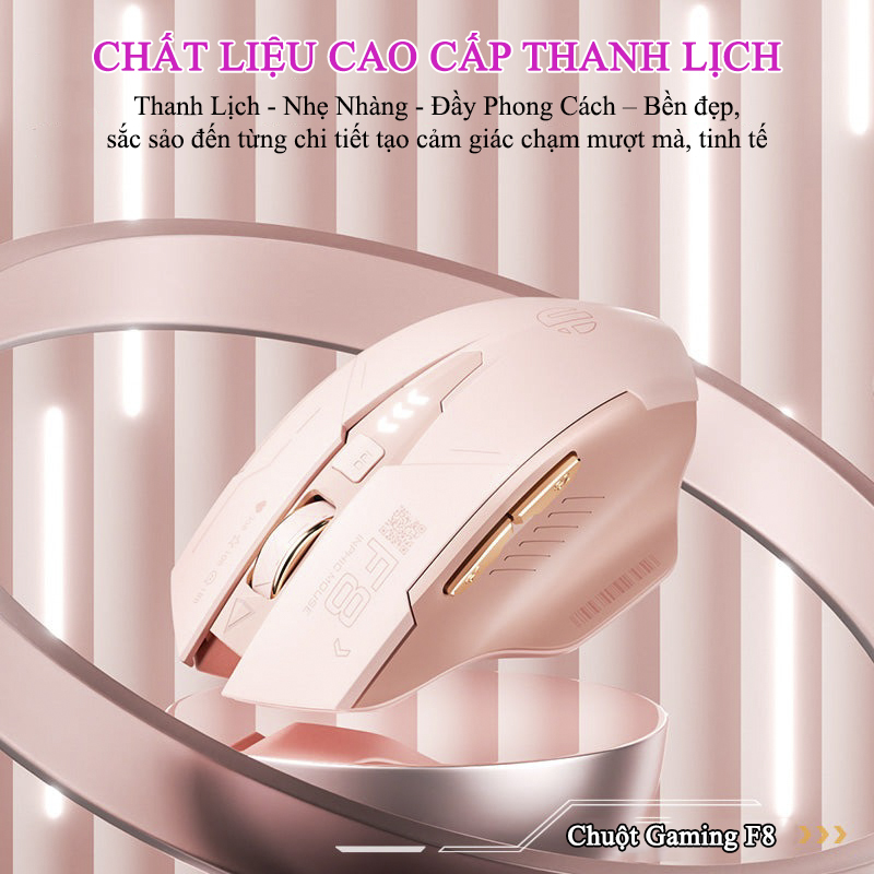 Ưu điểm nổi bật của Chuột Gaming Inphic Không Dây 2.4G Màu Hồng Cá Tính - Inphic F8