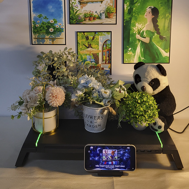 Tại Sao Bạn Nên Mua Kệ Để Màn Hình Vi Tính Cao Cấp Thiết Kế Chuẩn Gaming Có LED RGB Tích Hợp Cổng USB Tiện Lợi Decor Bàn Làm Việc T1 Tại Khosivn?