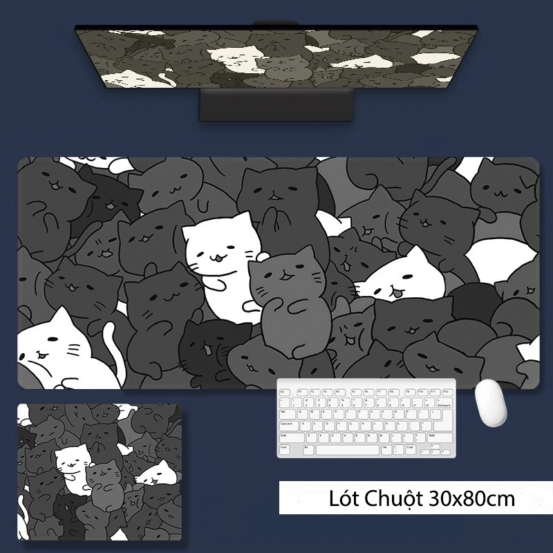 Địa Chỉ Mua Sỉ Lót Chuột Cỡ Lớn 30x80cm Miếng Pad Chuột Cao Su Cỡ Lớn Có Bo Viền Mã 1 Tại TPHCM