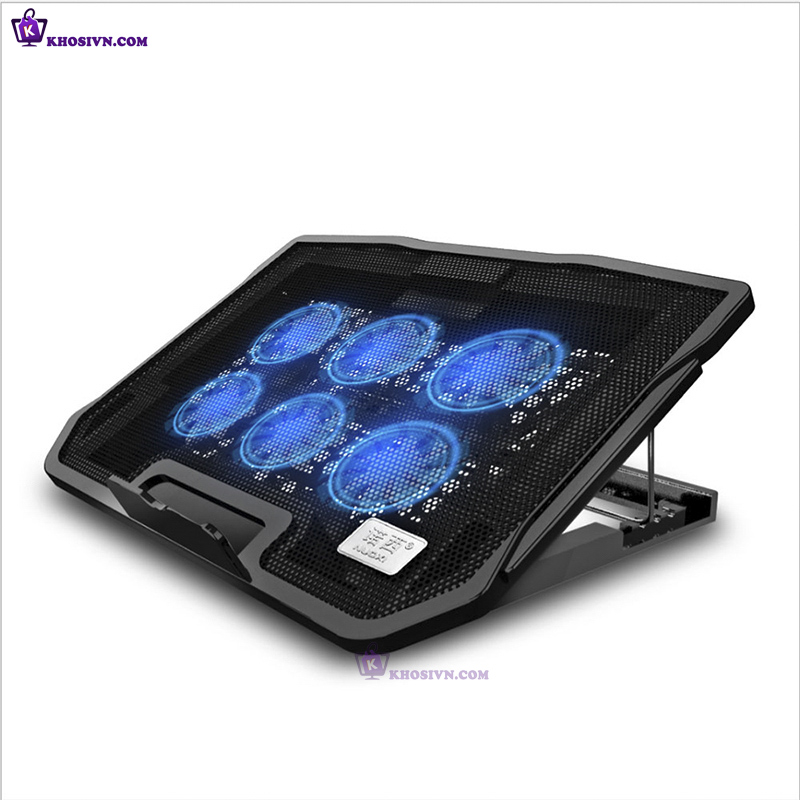 Địa Chỉ Mua Sỉ Đế Tản Nhiệt Laptop Gaming 15inch 2 Cổng USB Thiết Kế Hiện Đại 5 Cấp Độ 6 Cánh Quạt Nouxi H9 Tại TPHCM - Khosivn.com