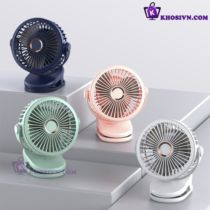 Tại Sao Bạn Nên Mua Quạt Kẹp Bàn Tích Điện Kẹp Xe Đẩy Cho Bé Thiết Kế Nhỏ Gọn Nhưng Pin Trâu 10000mAh GF-07 Tại Khosivn?