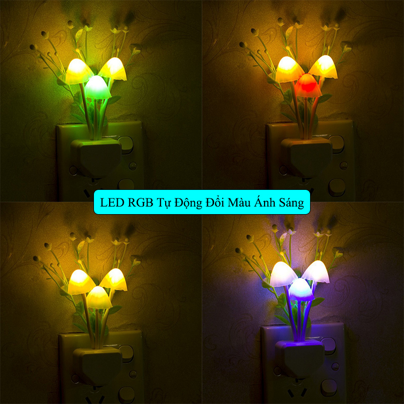 Tính Năng Nổi Bật Của Đèn Ngủ Cảm biến Ánh Sáng Hình Nấm