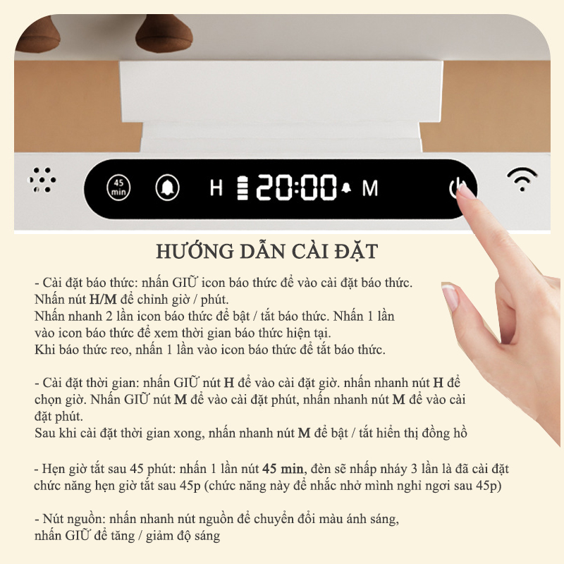 Hướng Dẫn Sử Dụng Đèn Học Tích Điện Gắn Tường SL-999