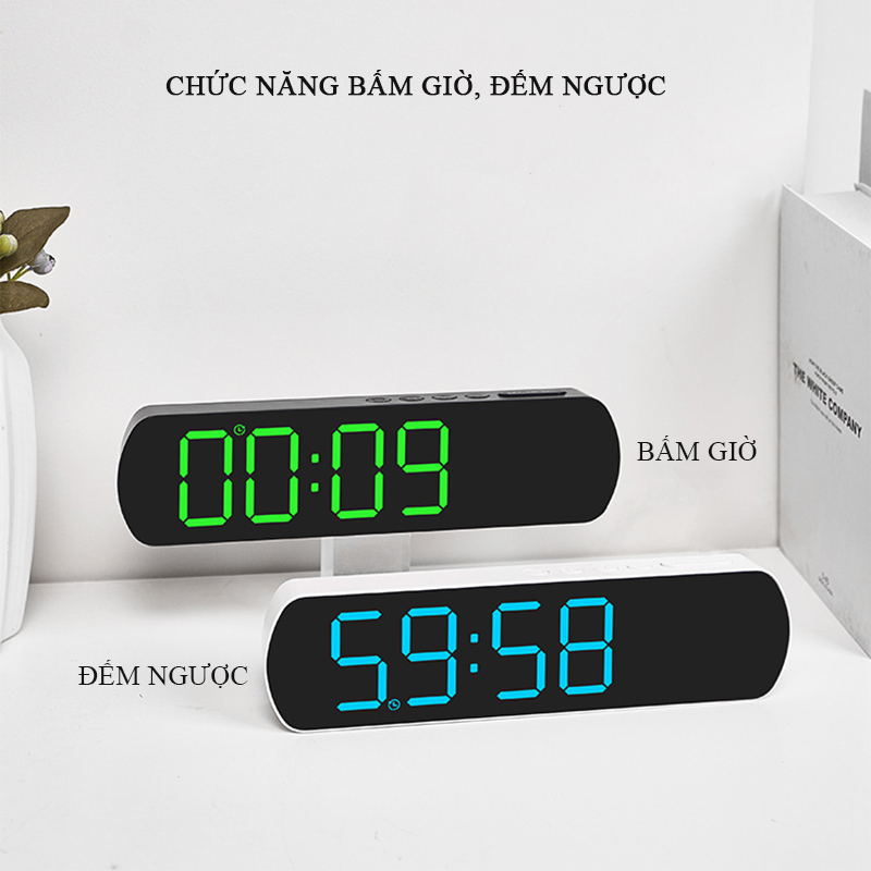 Tại Sao Bạn Nên Mua Đồng Hồ LED Báo Thức Để Bàn Đa Năng Có Hiển Thị Nhiệt Độ, Độ Ẩm, Bấm Giờ - 5512 Tại Khosivn?