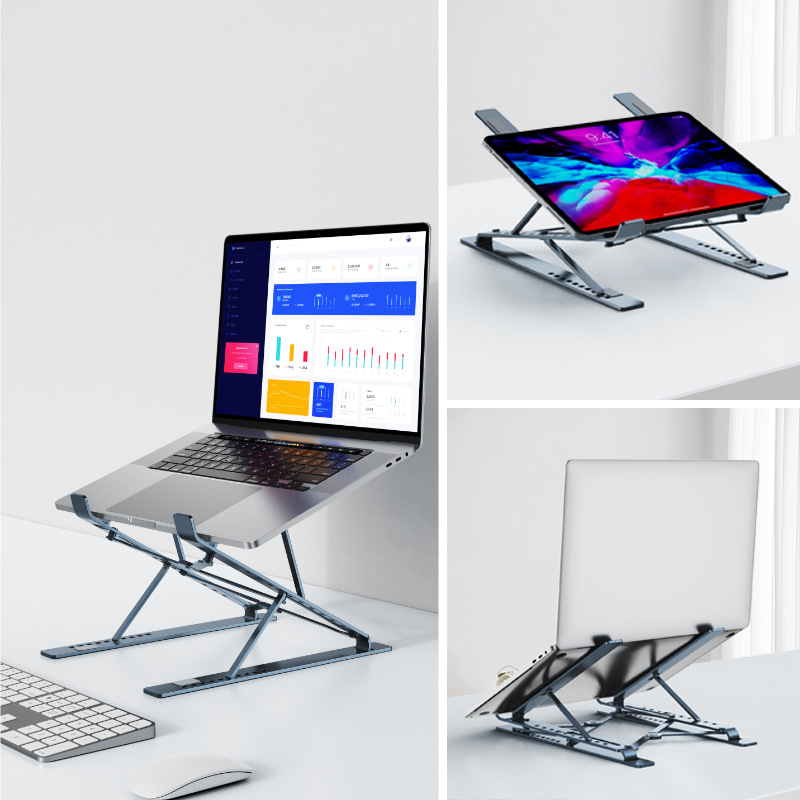 Địa Chỉ Mua Sỉ Giá Đỡ Laptop Nâng Cao 2 Tầng Gấp Gọn Hợp Kim Nhôm Cao Cấp - N8 2Tầng Tại TPHCM - Khosivn.com