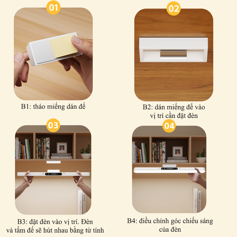 Hướng Dẫn Sử Dụng Đèn Học Tích Điện Gắn Tường SL-999