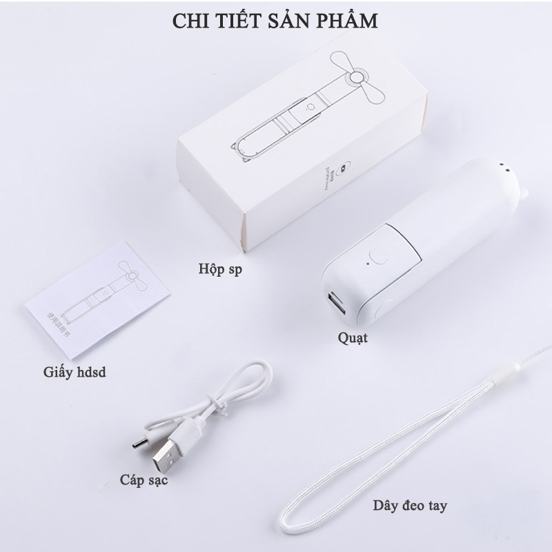 Thông Số Kĩ Thuật Của Quạt Cầm Tay Tích Điện HZ001