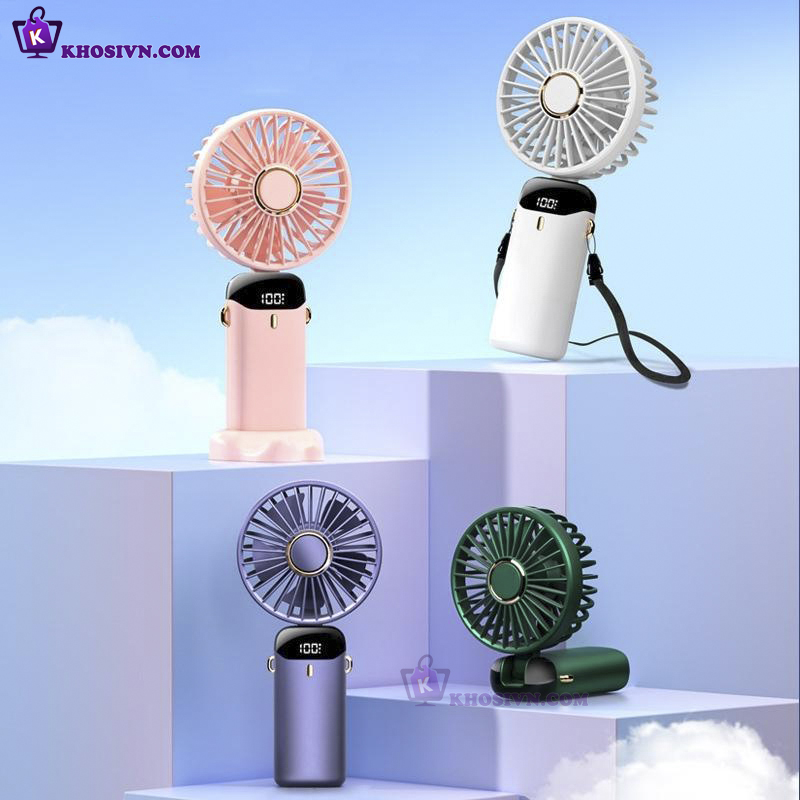Tại Sao Bạn Nên Mua Quạt Cầm Tay Tích Điện Mini Pin Sạc 5 Cấp Độ Gió Pin Sạc 3000mAh Có Màn Hình LED N15-A3 Tại Khosivn?